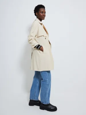 Cream Lightweight Trench Coat | Women | George at ASDA