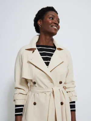 Cream Lightweight Trench Coat | Women | George at ASDA