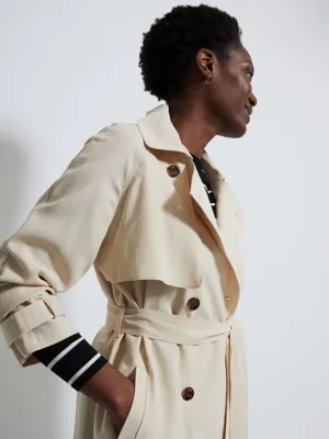 Cream Lightweight Trench Coat | Women | George at ASDA