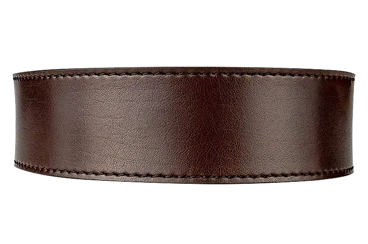 Espresso 1 3/8 Leather Dress Strap