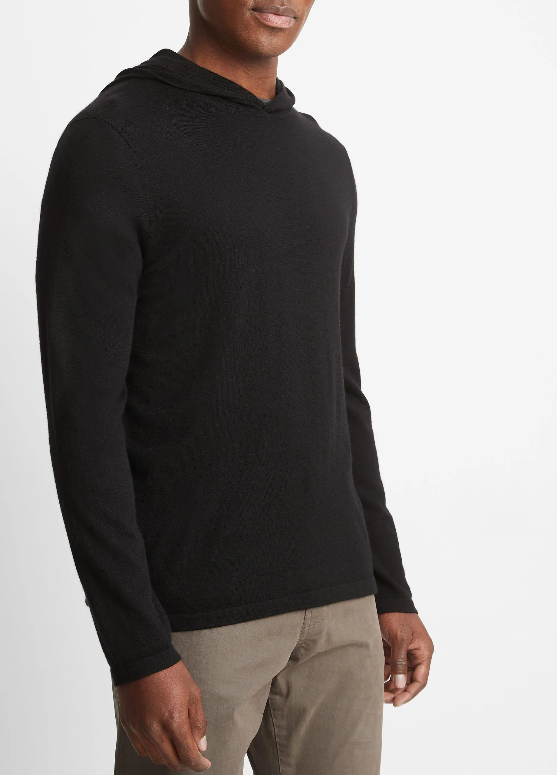 Featherweight Wool Cashmere Pullover Hoodie