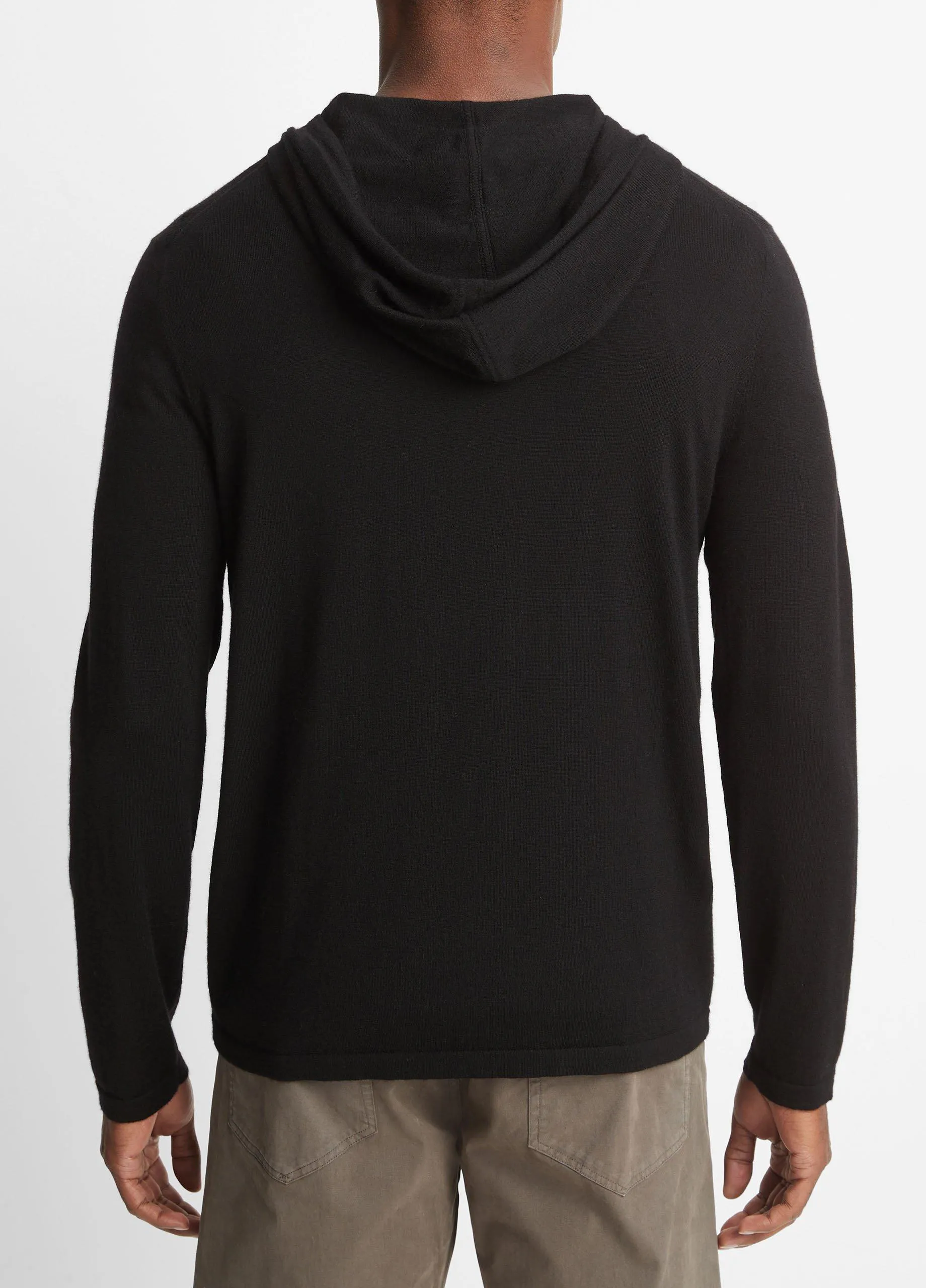 Featherweight Wool Cashmere Pullover Hoodie