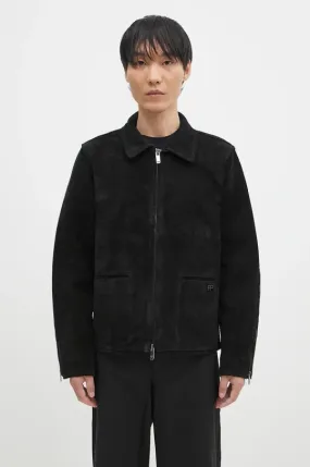 Filling Pieces suede jacket Leather Jacket Suede men's black color 75922791861