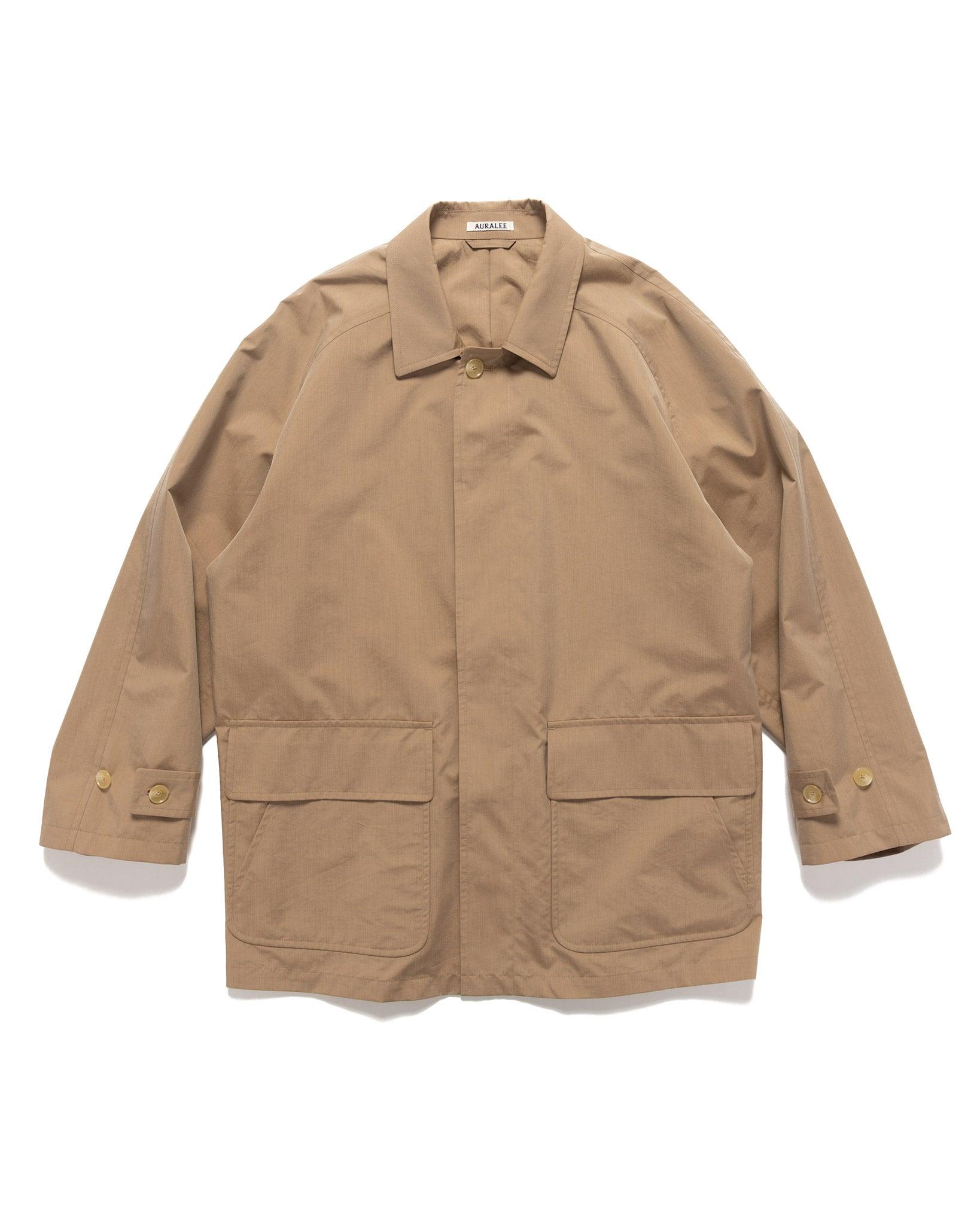 Finx Polyester Weather Chambray Blouson Brown Chambray