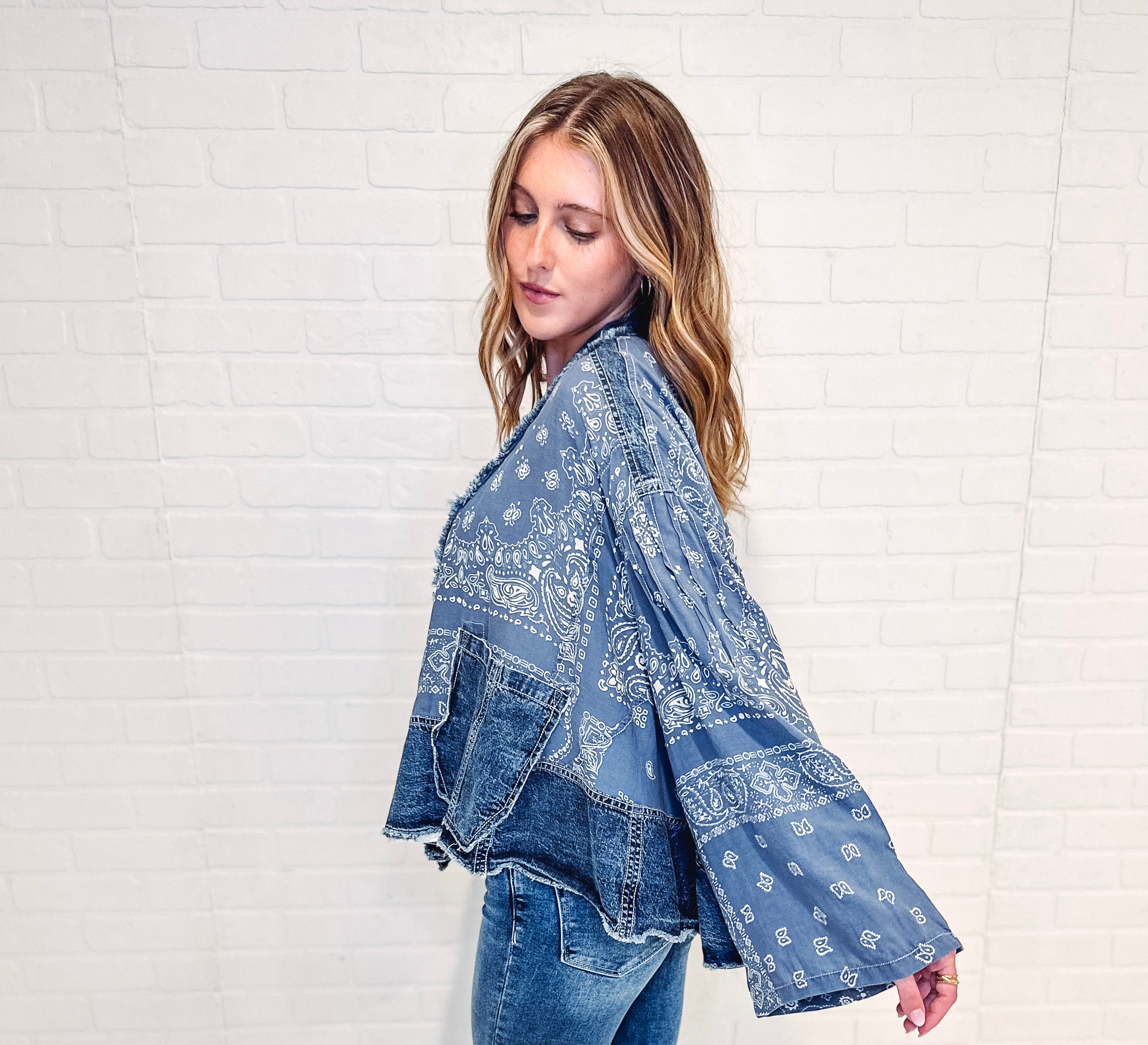 Free People Bandana Dreams Bed Jacket