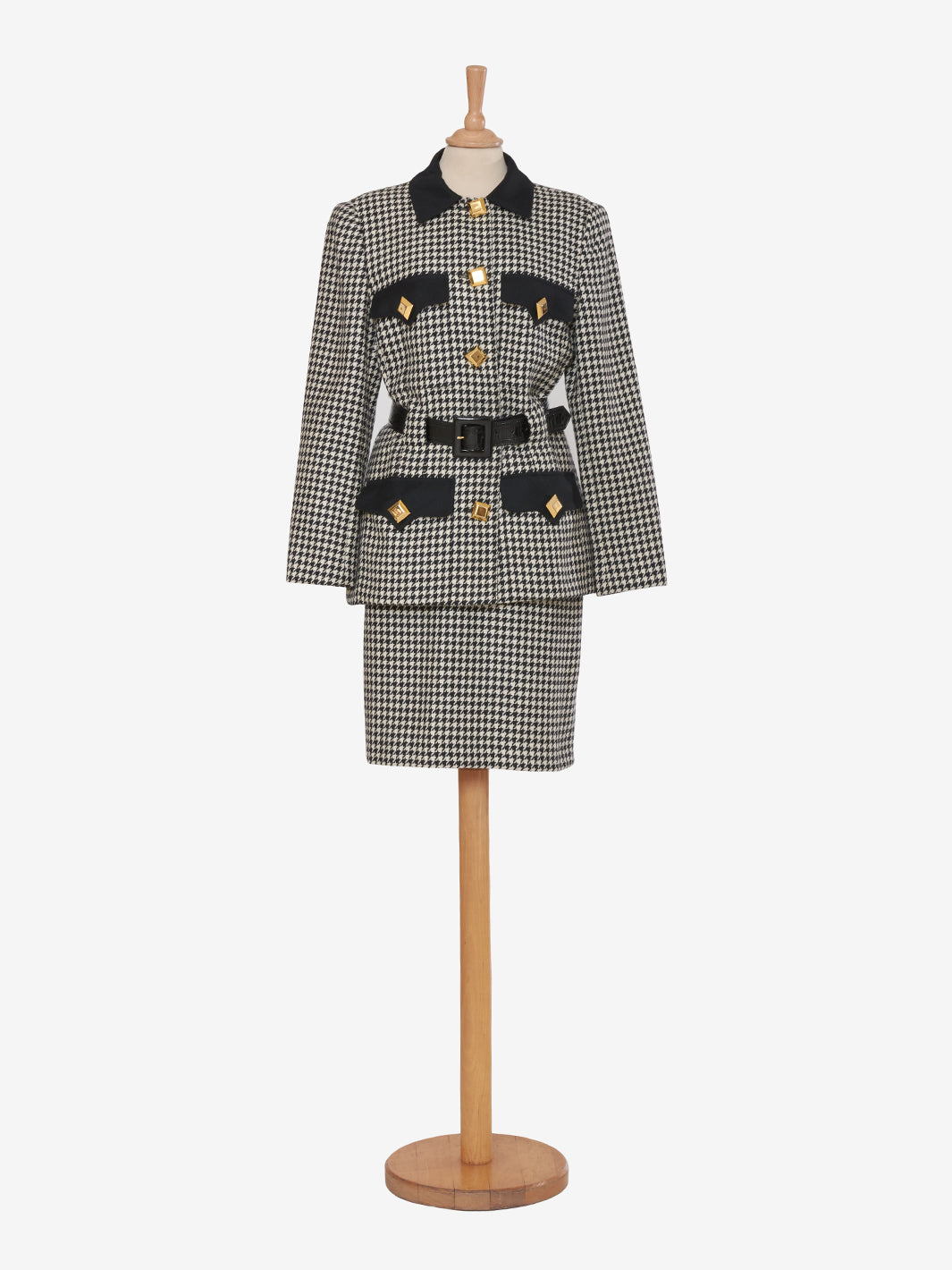 Genny Houndstooth Wool Suit