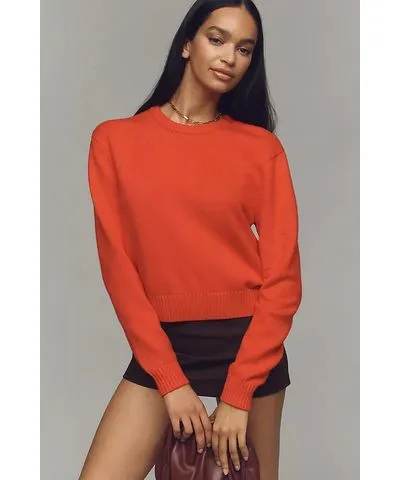 Good American Cozy Crew-Neck Pullover Sweater