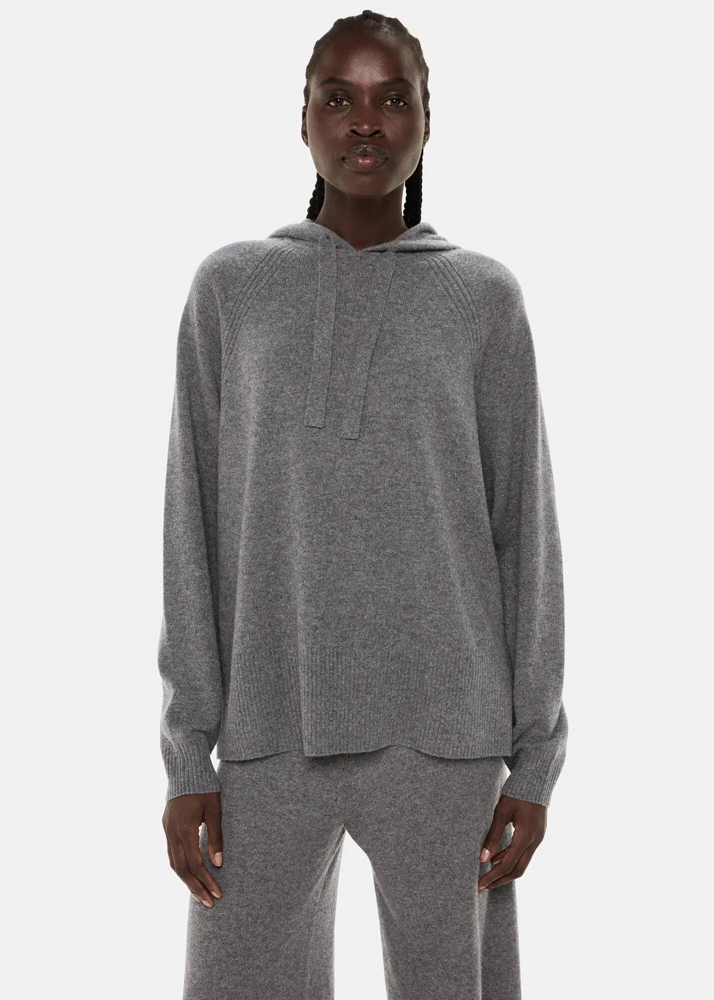 Grey Cashmere Hoodie