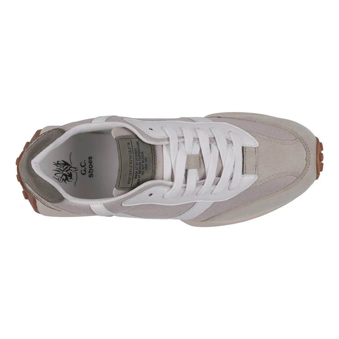 Howell White Multi Lace-Up Sneakers