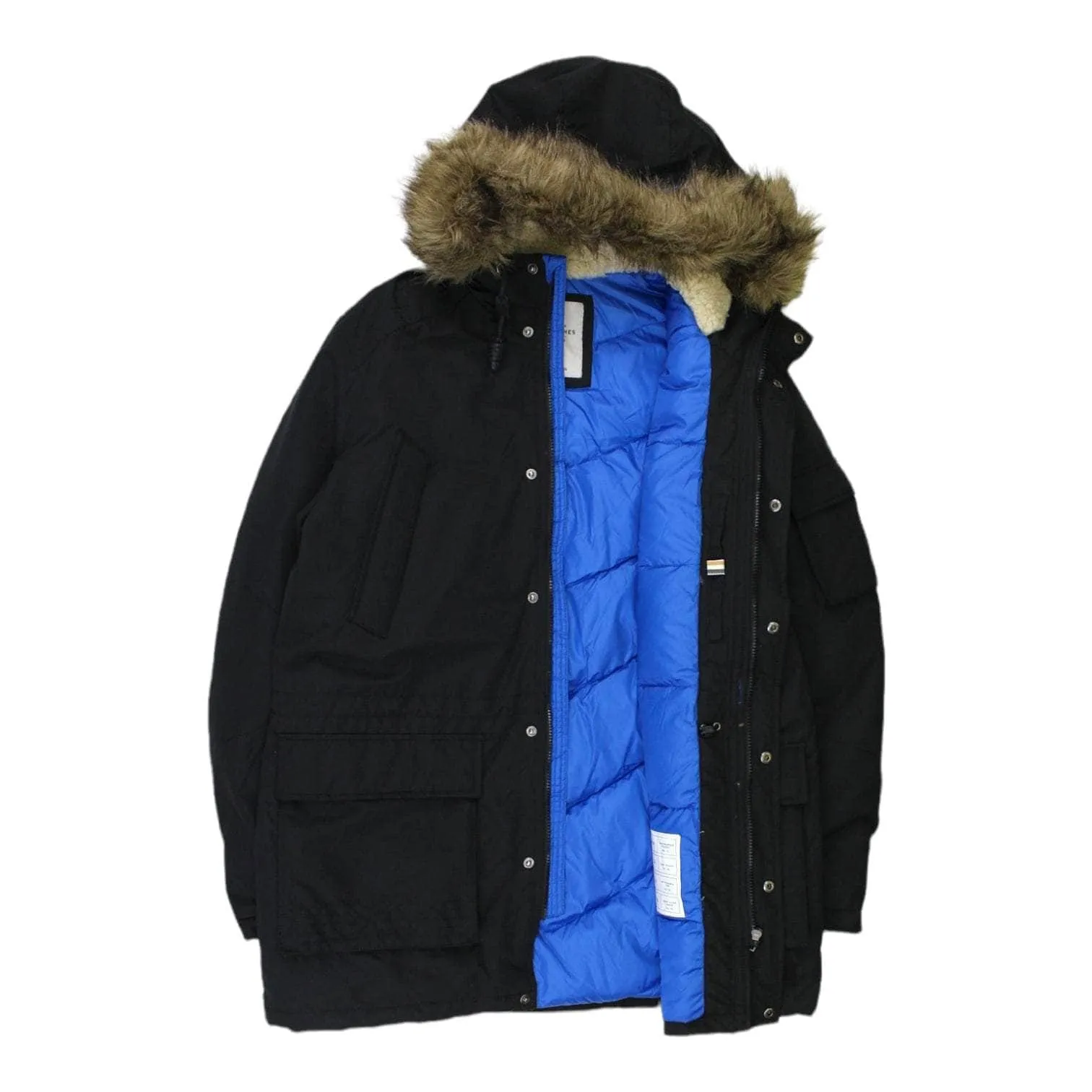 Jack & Jones Black Padded Parka Jacket