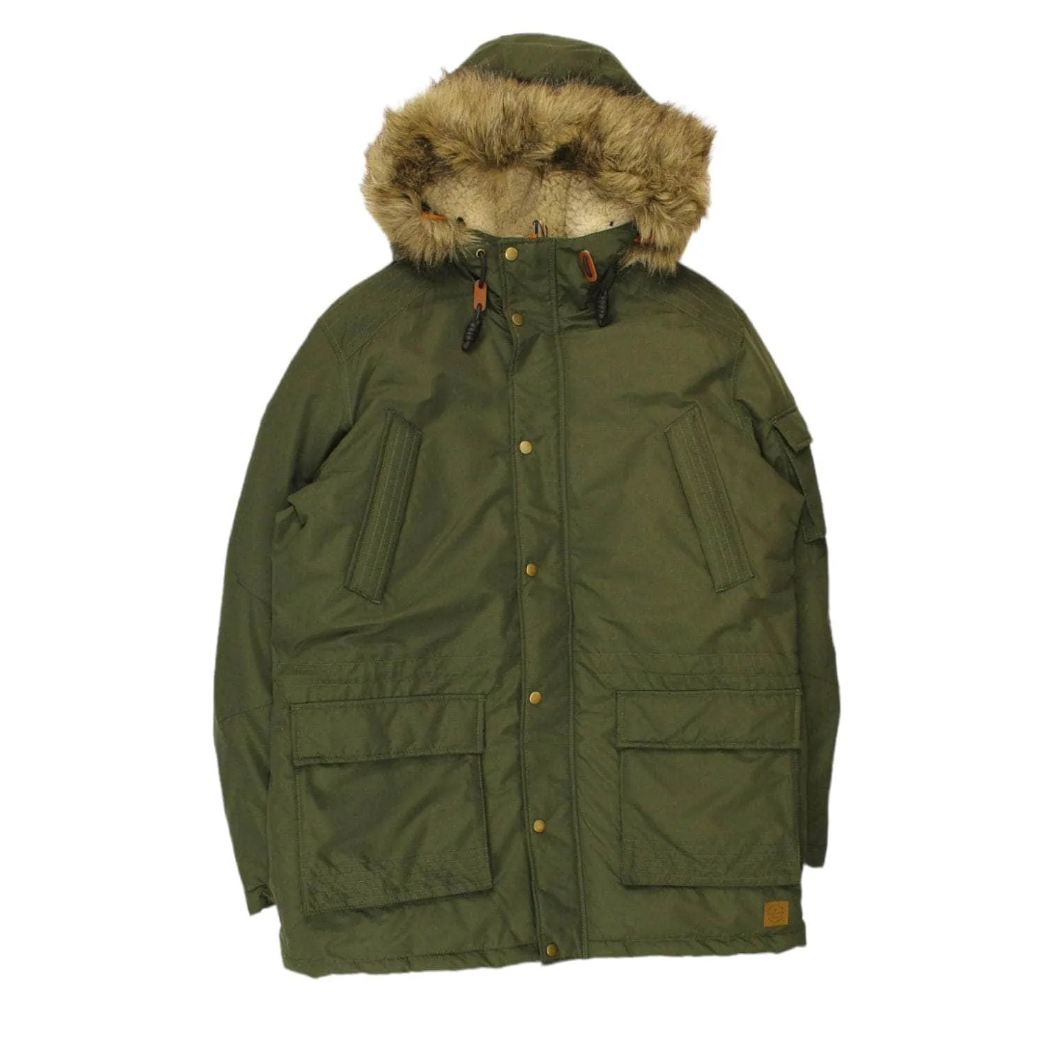 Jack & Jones Green Padded Parka Jacket