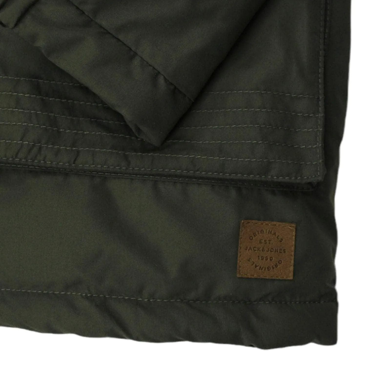 Jack & Jones Green Padded Parka Jacket