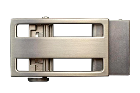 Jake Satin Nickel Dress Buckle, Fits 1 3/8 Straps