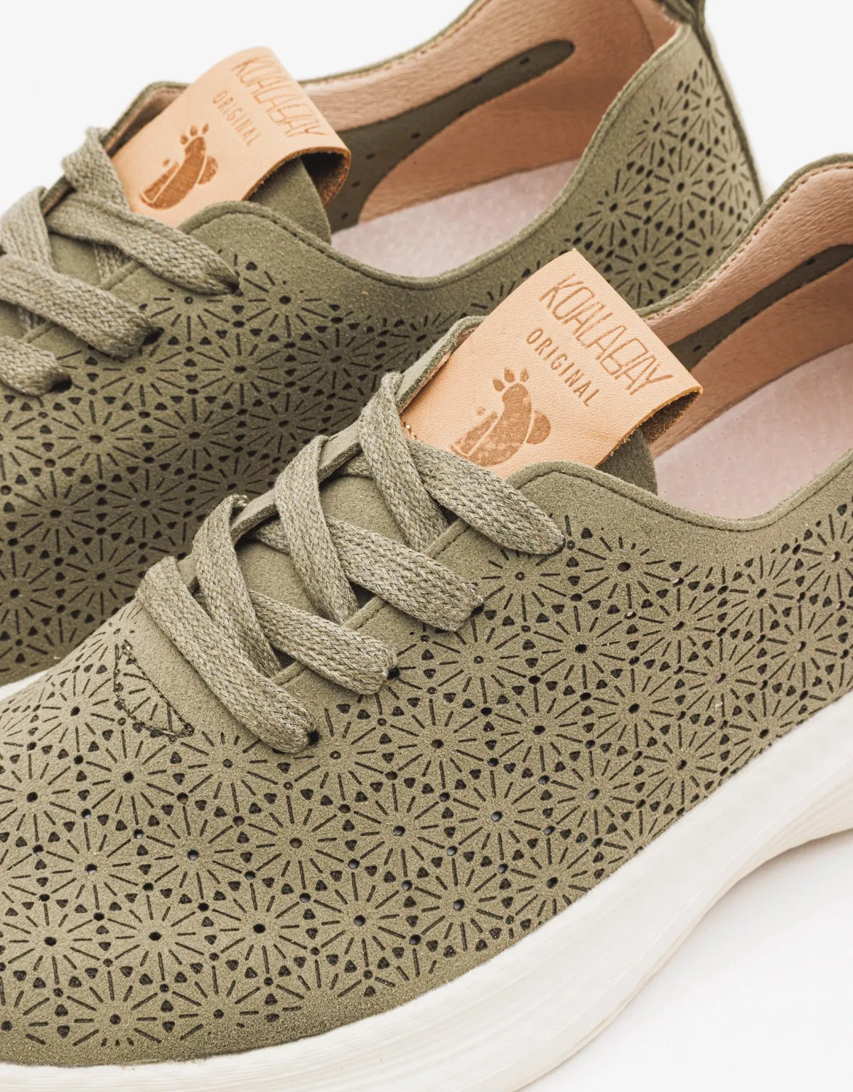 Khaki memory foam sneakers - Jumbo