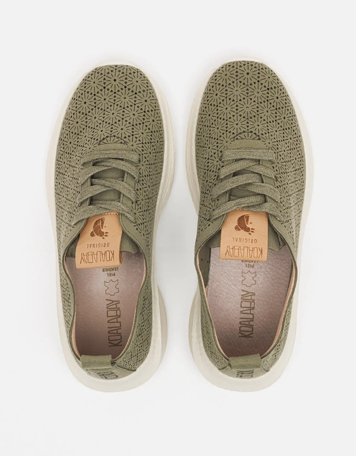 Khaki memory foam sneakers - Jumbo