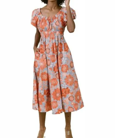 LAROQUE Market Dress In Orange Blossom