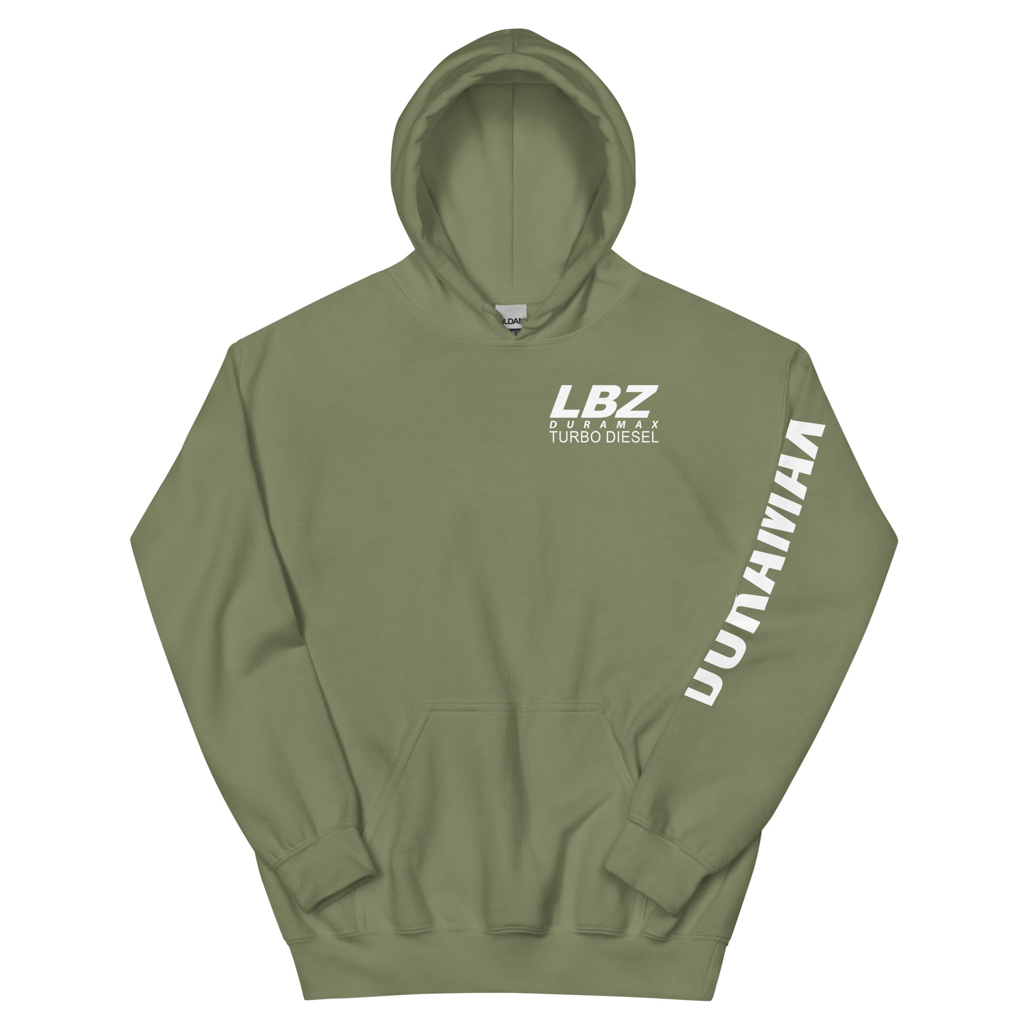 LBZ Duramax Hoodie Pullover Sweatshirt With Sleeve Print