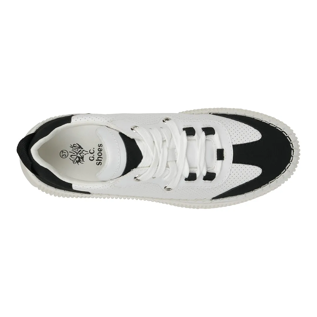 Madrid Black Lace-Up Sneakers