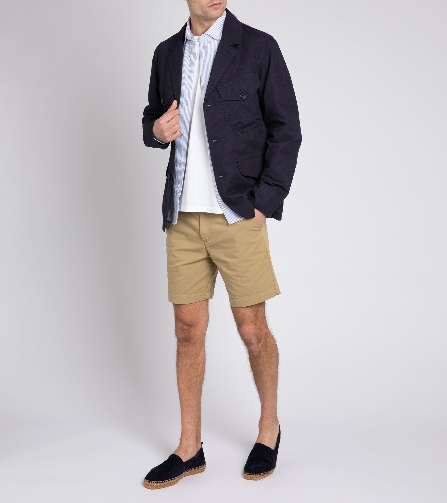 Manifattura Ceccarelli Ripstop Bush Jacket: Navy