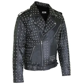 Marlon Black Brando Genuine Leather Jacket - Leather Skin Shop