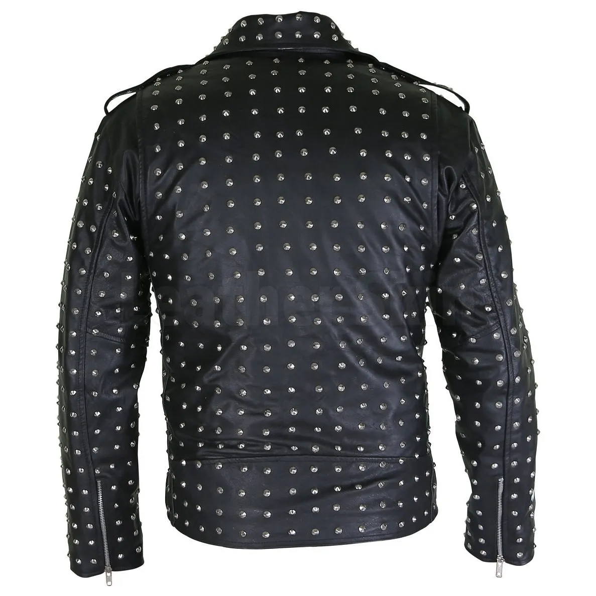 Marlon Black Brando Genuine Leather Jacket - Leather Skin Shop