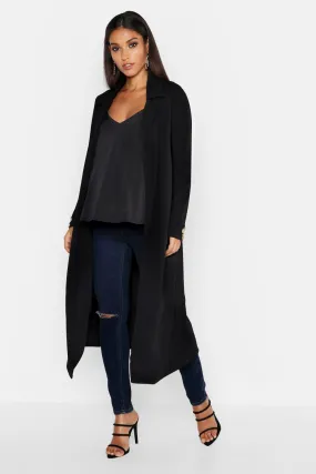 Maternity Longline Button Detail Duster Coat