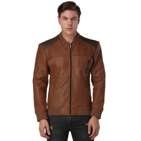 Men’s Brown Leather Jacket - Leather Skin Shop