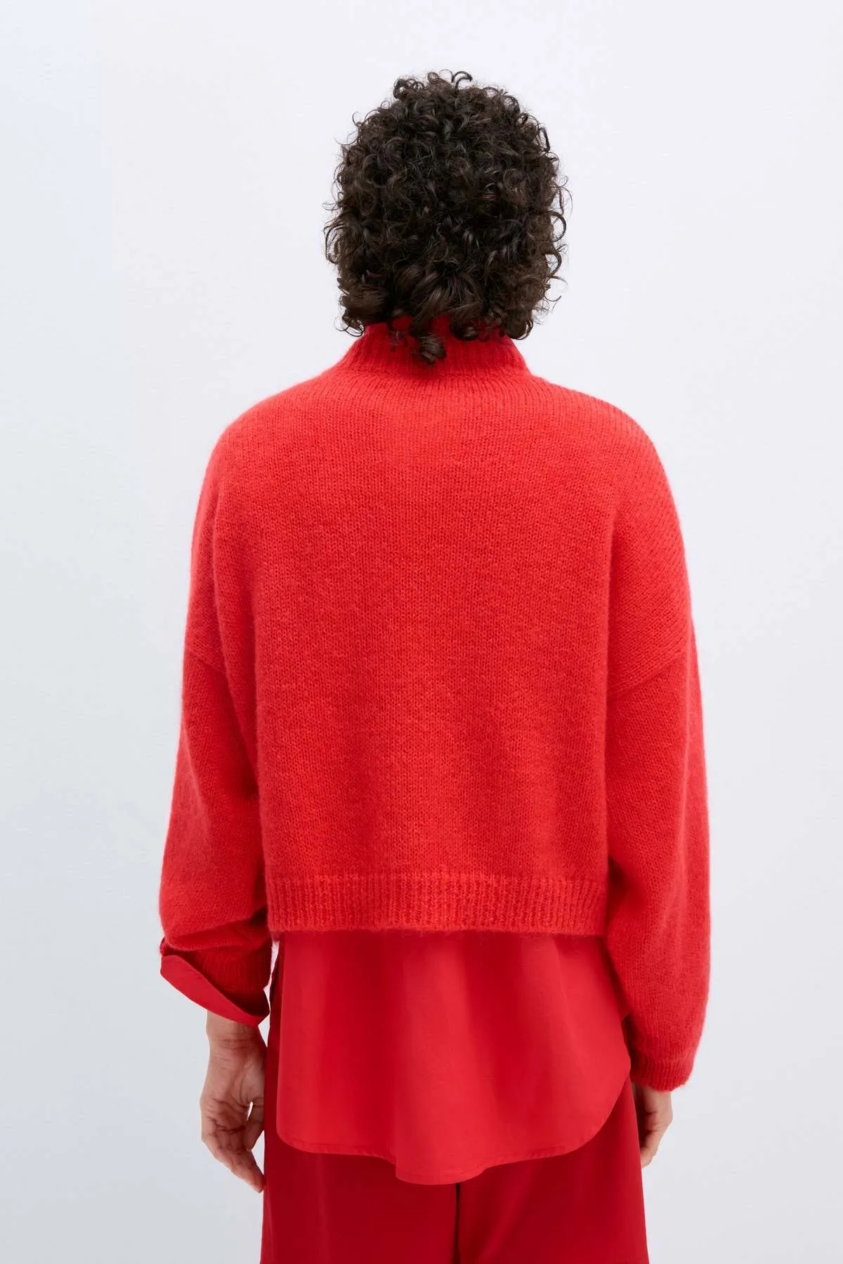 mohair sweater - Red