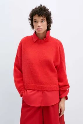 mohair sweater - Red