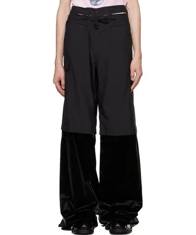 Ottolinger Black Baggy Cargo Pants