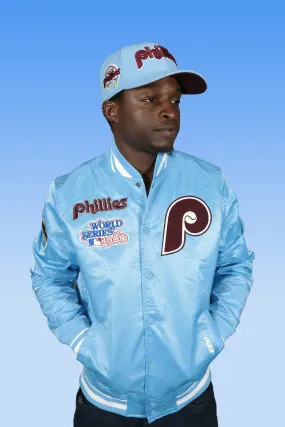 Philadelphia Phillies Cooperstown Phillies City Hall Logo 1980 World Series Patch Retro Classic Rib | University Blue Satin Vars