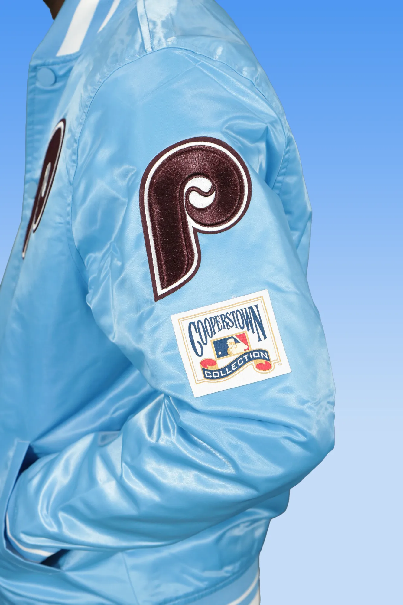 Philadelphia Phillies Cooperstown Phillies City Hall Logo 1980 World Series Patch Retro Classic Rib | University Blue Satin Vars