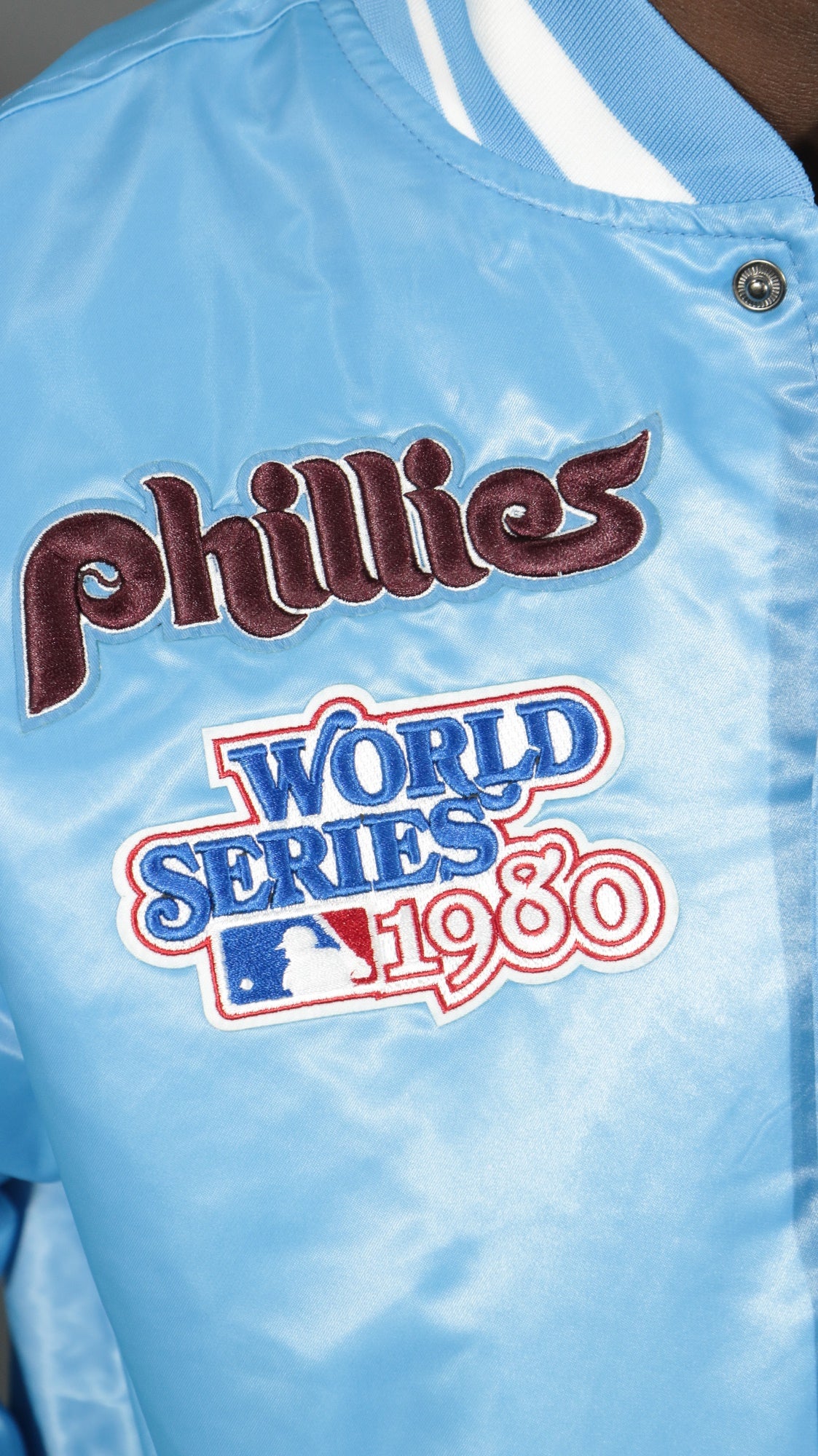 Philadelphia Phillies Cooperstown Phillies City Hall Logo 1980 World Series Patch Retro Classic Rib | University Blue Satin Vars