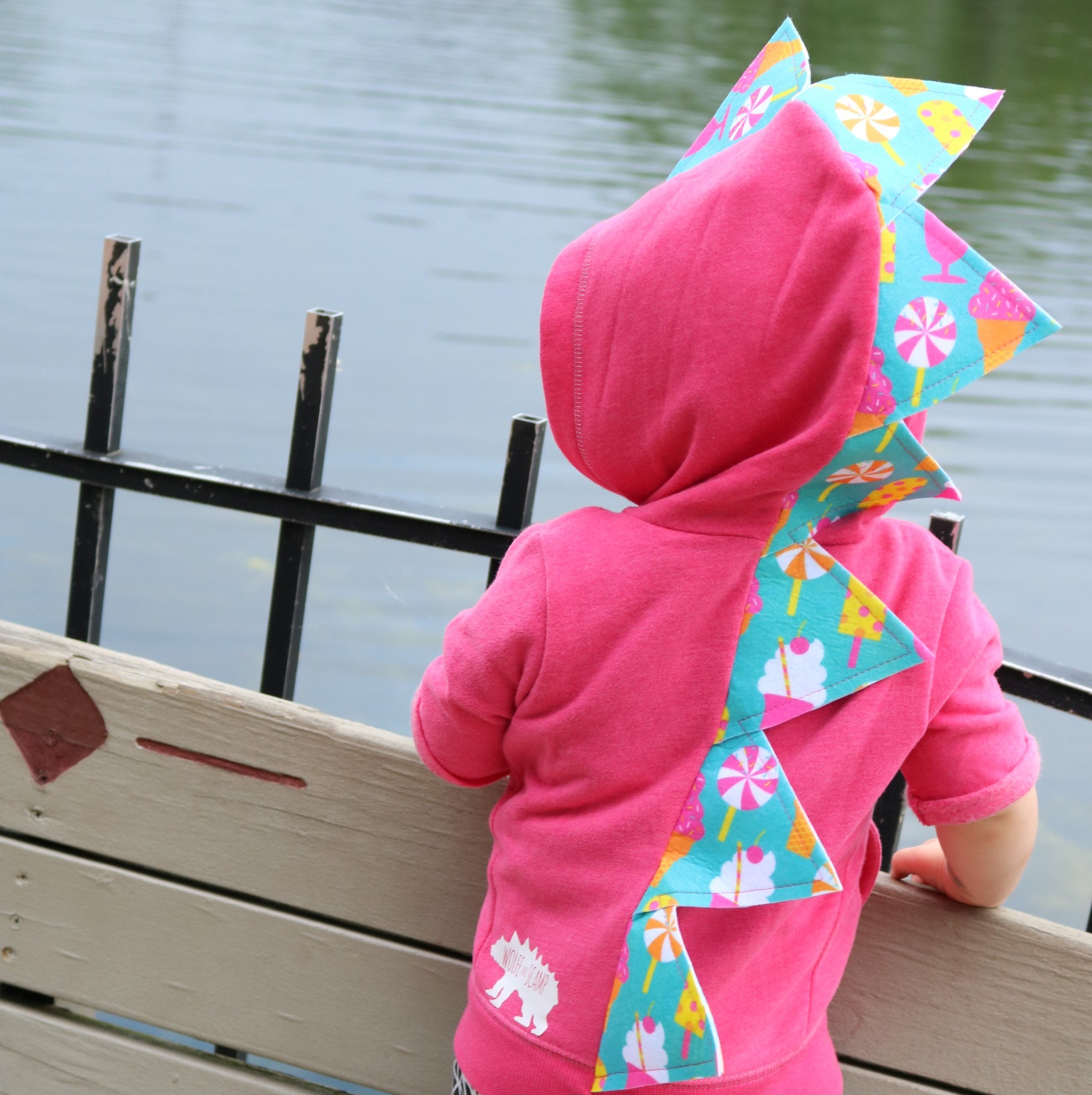 Pink Dinosaur Hoodie - Candyland Spikes