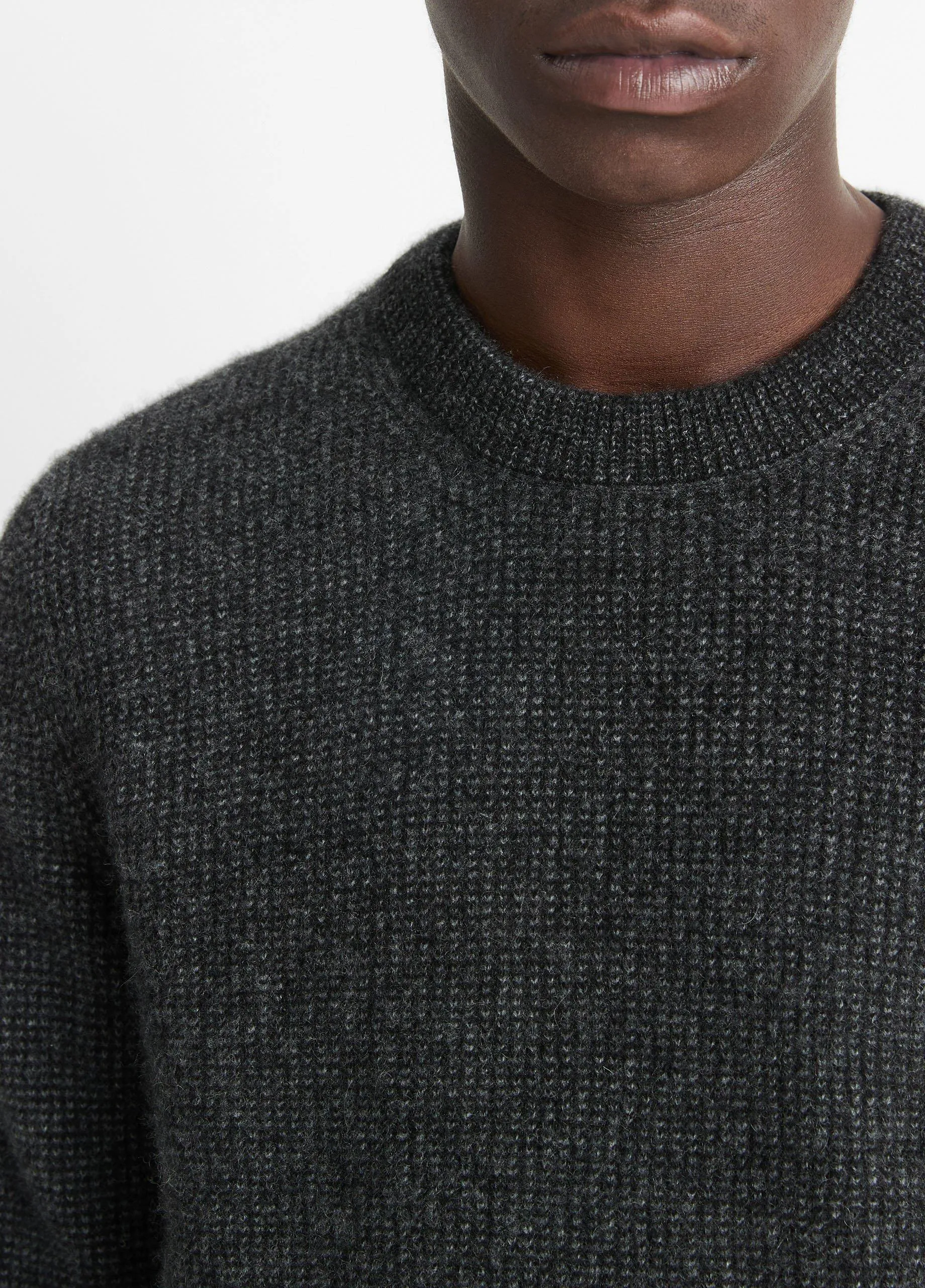 Plush Cashmere Thermal Crew Neck Sweater