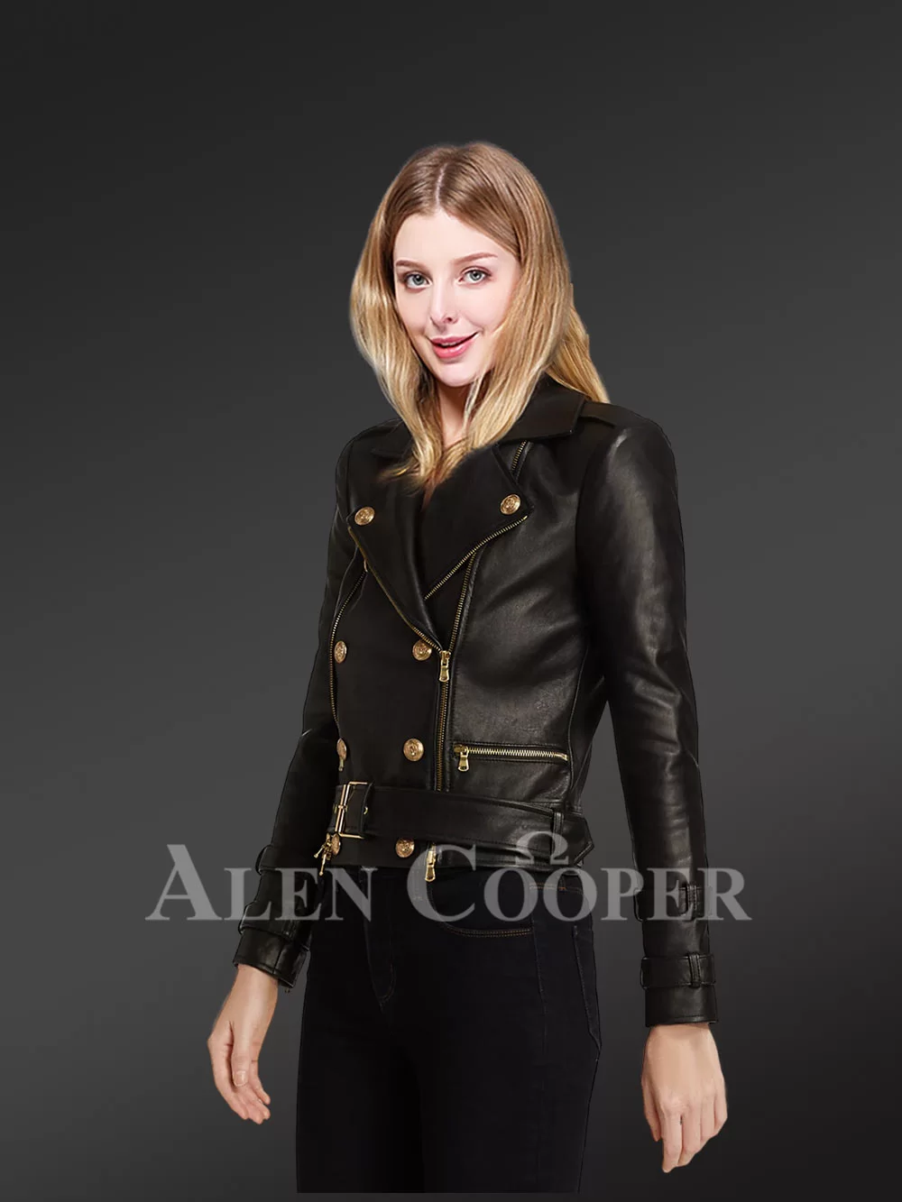 Real Leather Biker Jacket