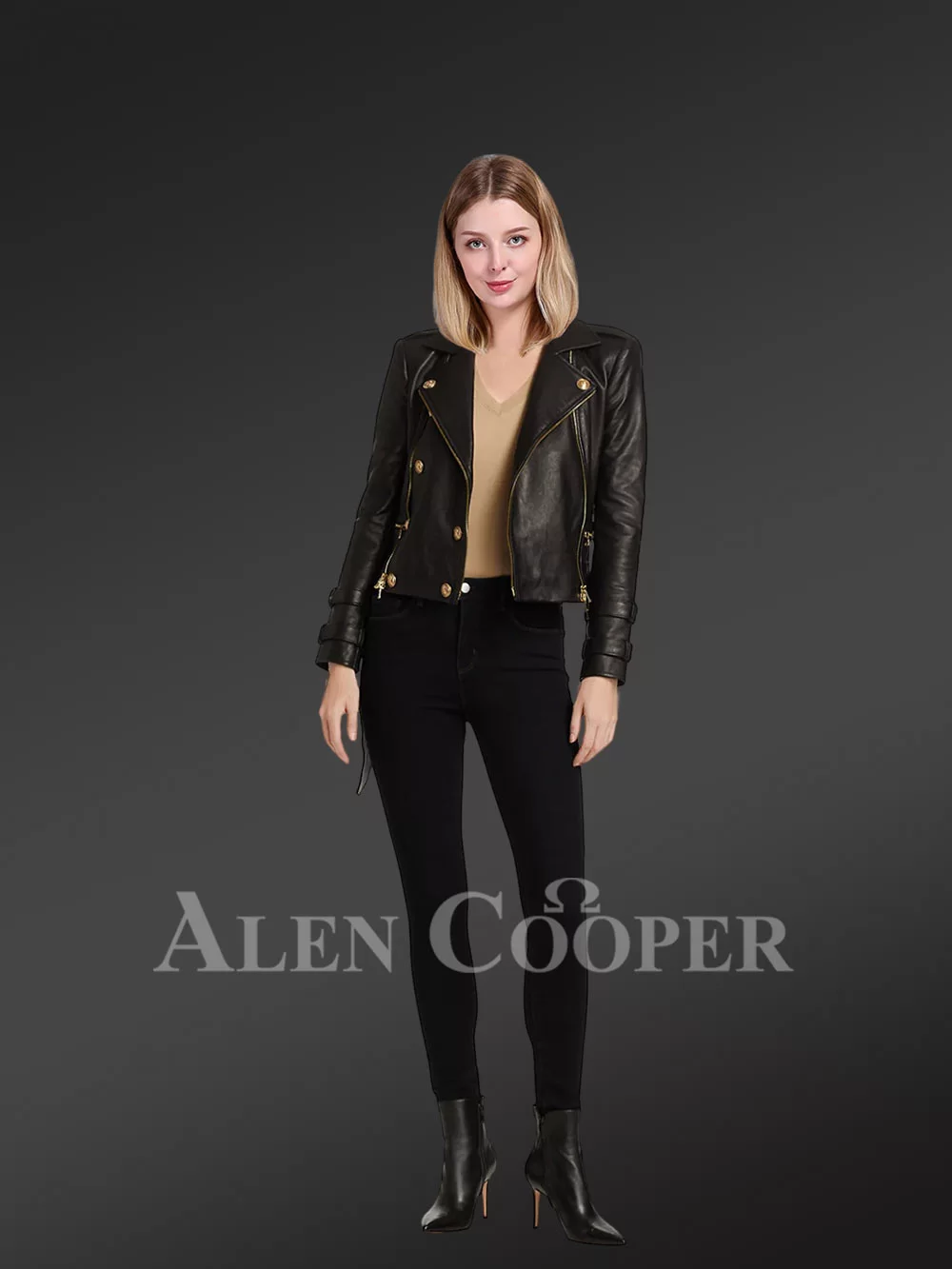 Real Leather Biker Jacket