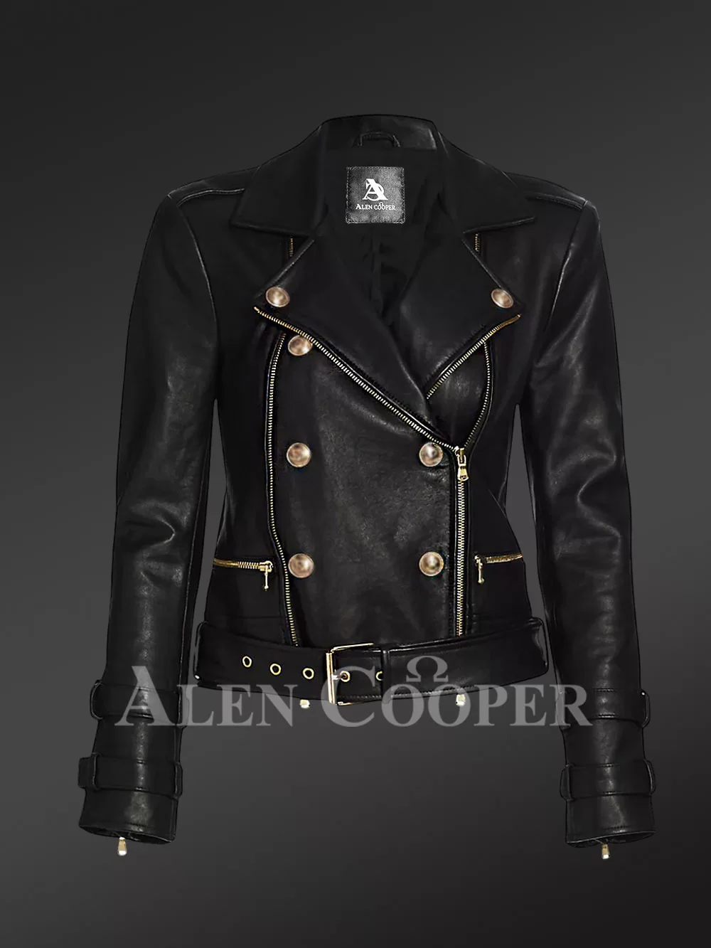 Real Leather Biker Jacket