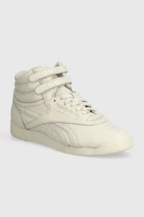 Reebok LTD leather sneakers Freestyle Hi beige color RMIA052C99LEA0010303