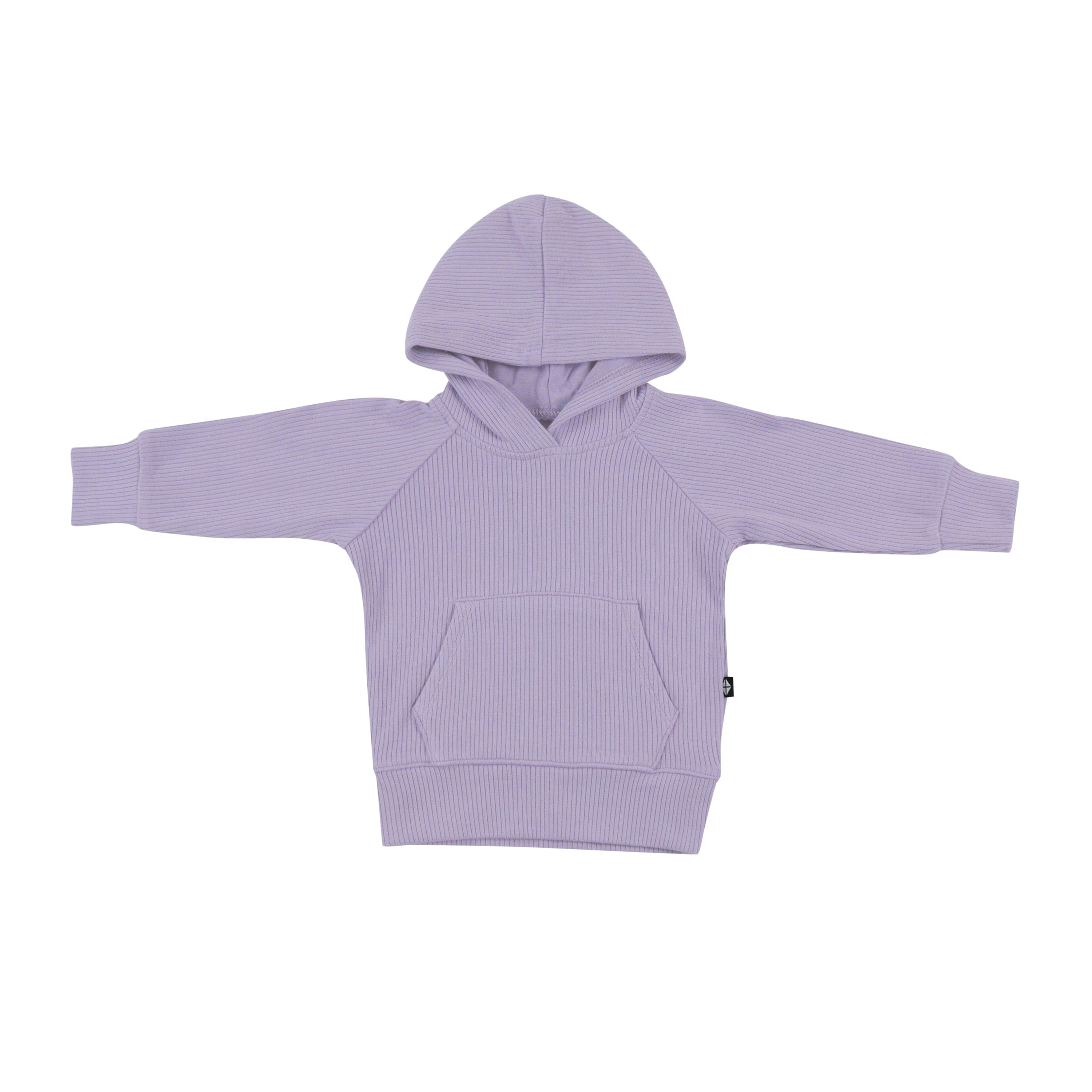 Ribbed Hoodie in Taro