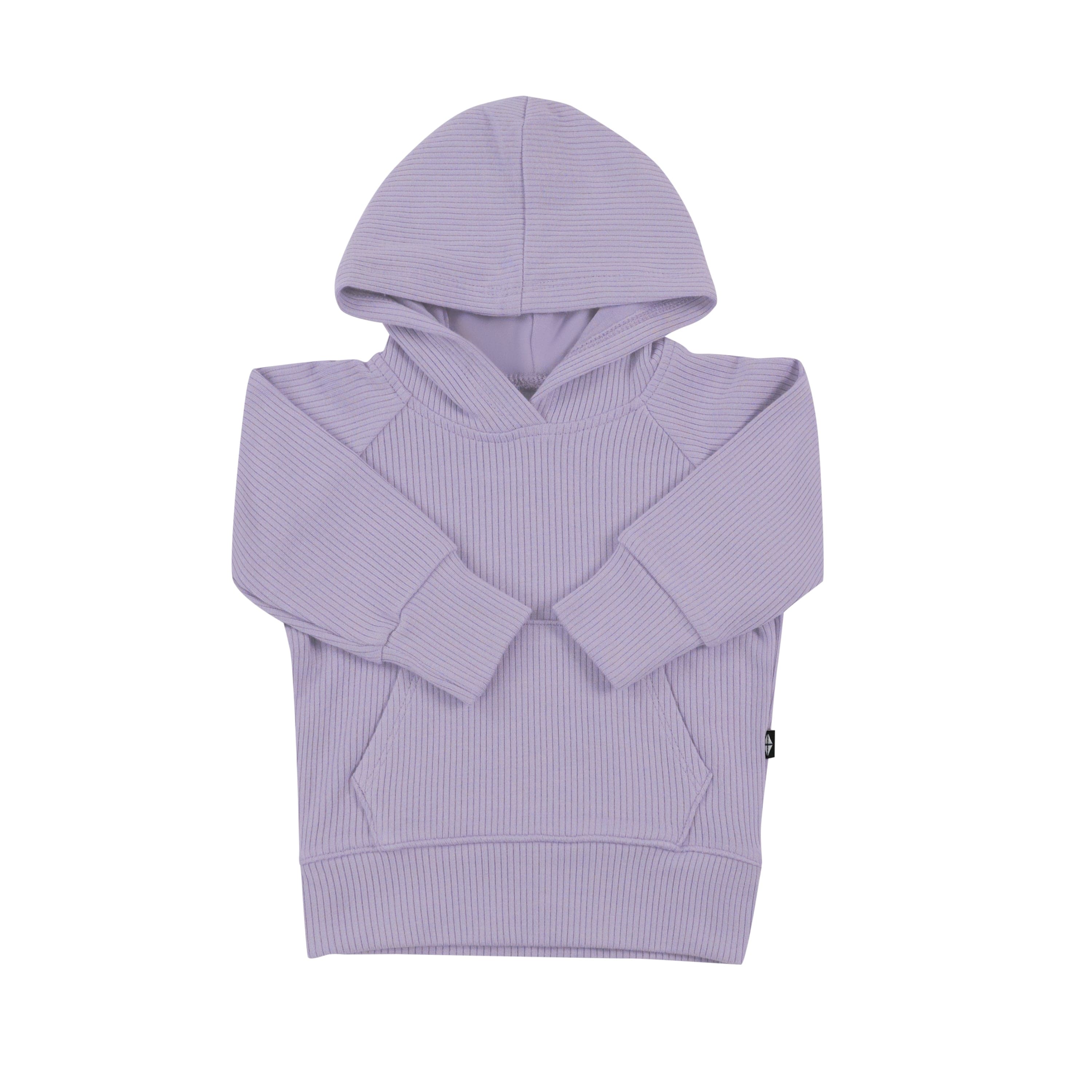 Ribbed Hoodie in Taro