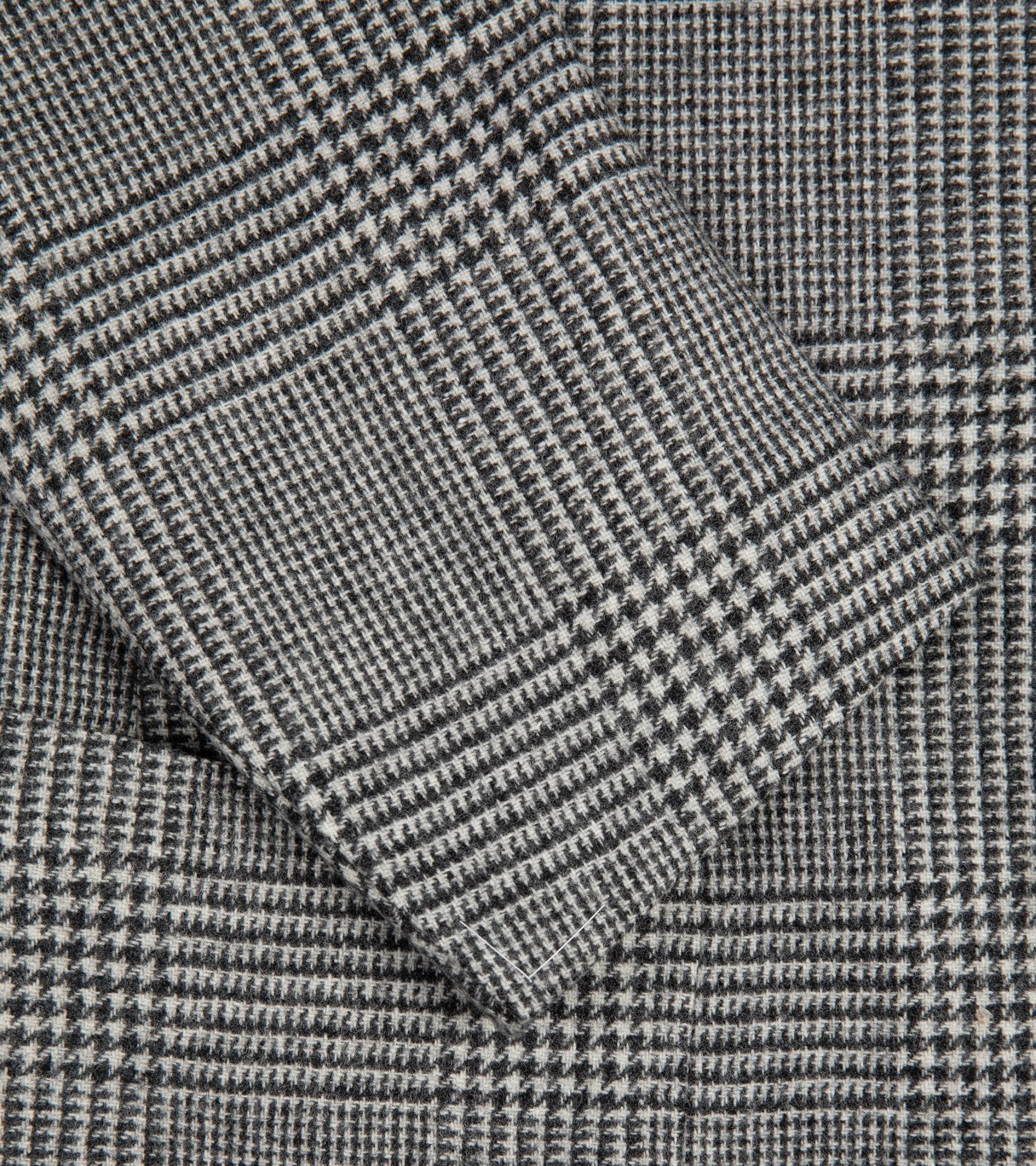 Ring Jacket Wool Mesh Prince of Wales Checked Balloon Jacket: Grey