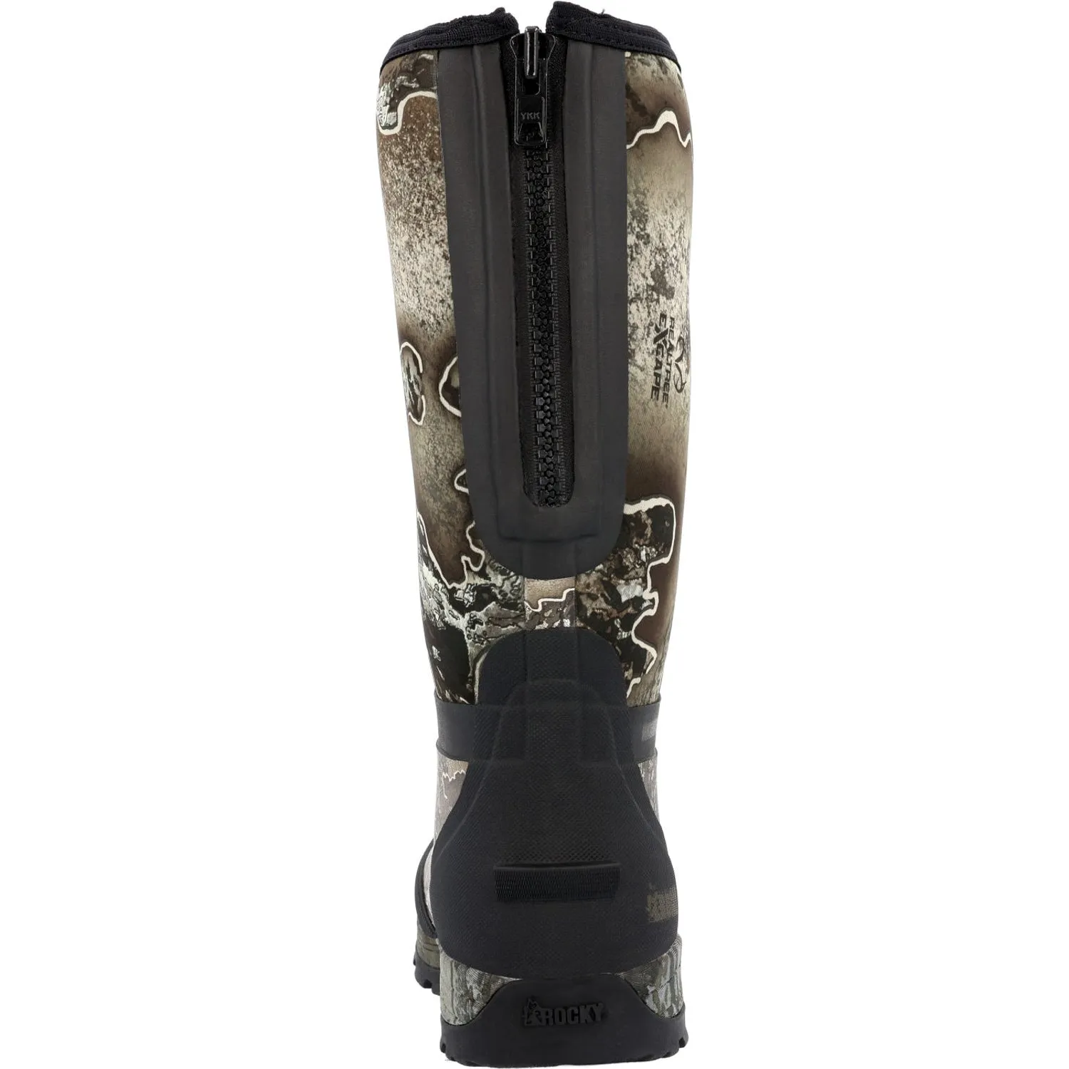 Rocky Mens Realtree Excape Rubber Stryker WP Pull-On Hunting Boots