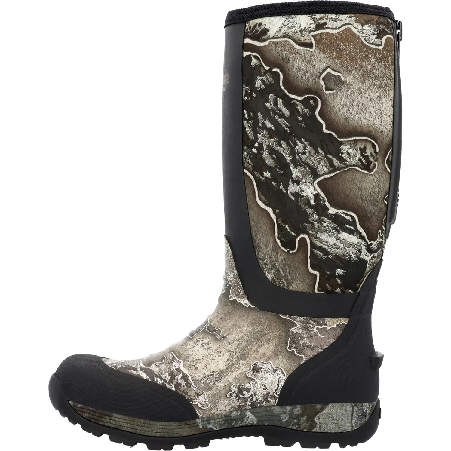 Rocky Mens Realtree Excape Rubber Stryker WP Pull-On Hunting Boots