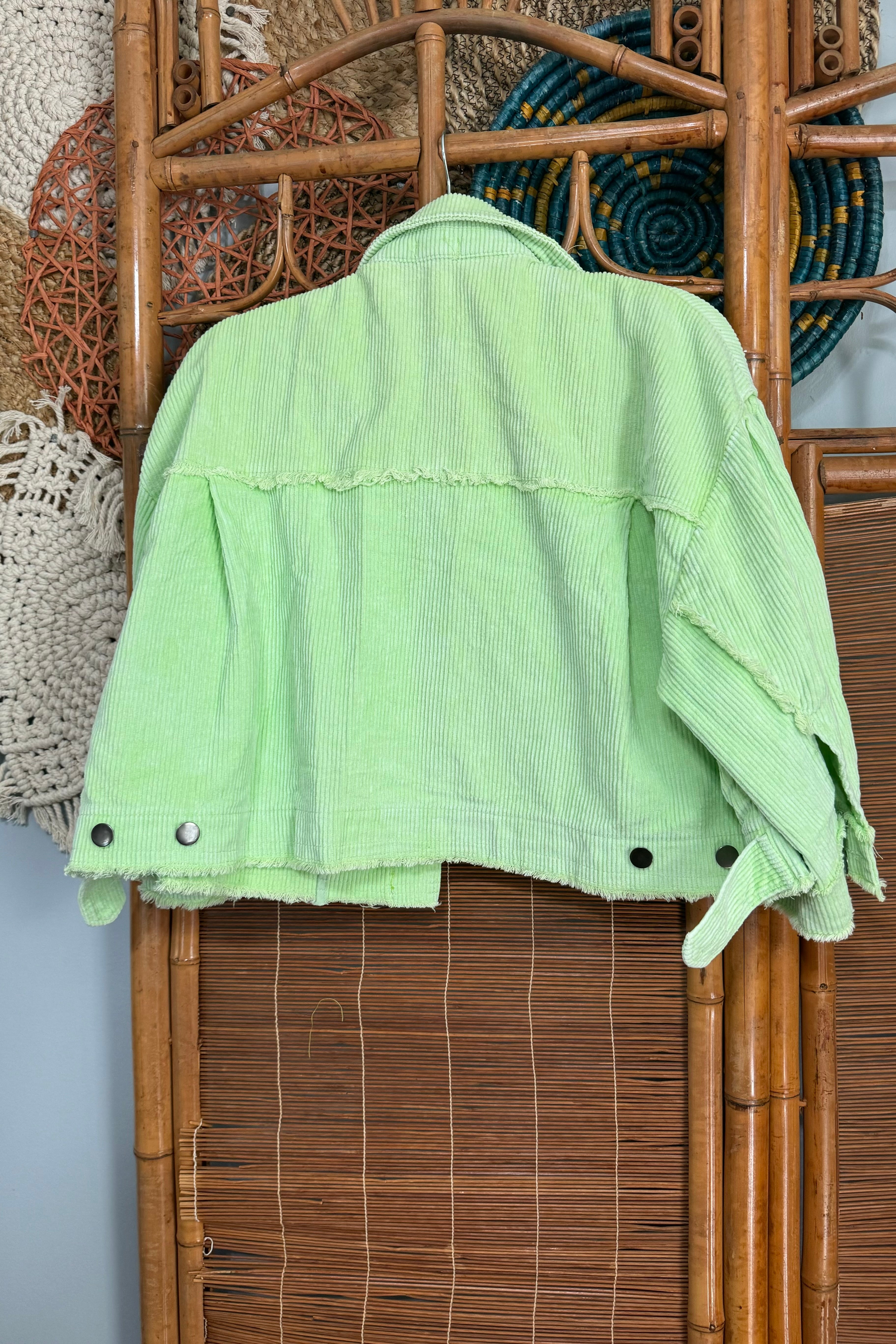 Sale - Date Night Green Cord Jacket