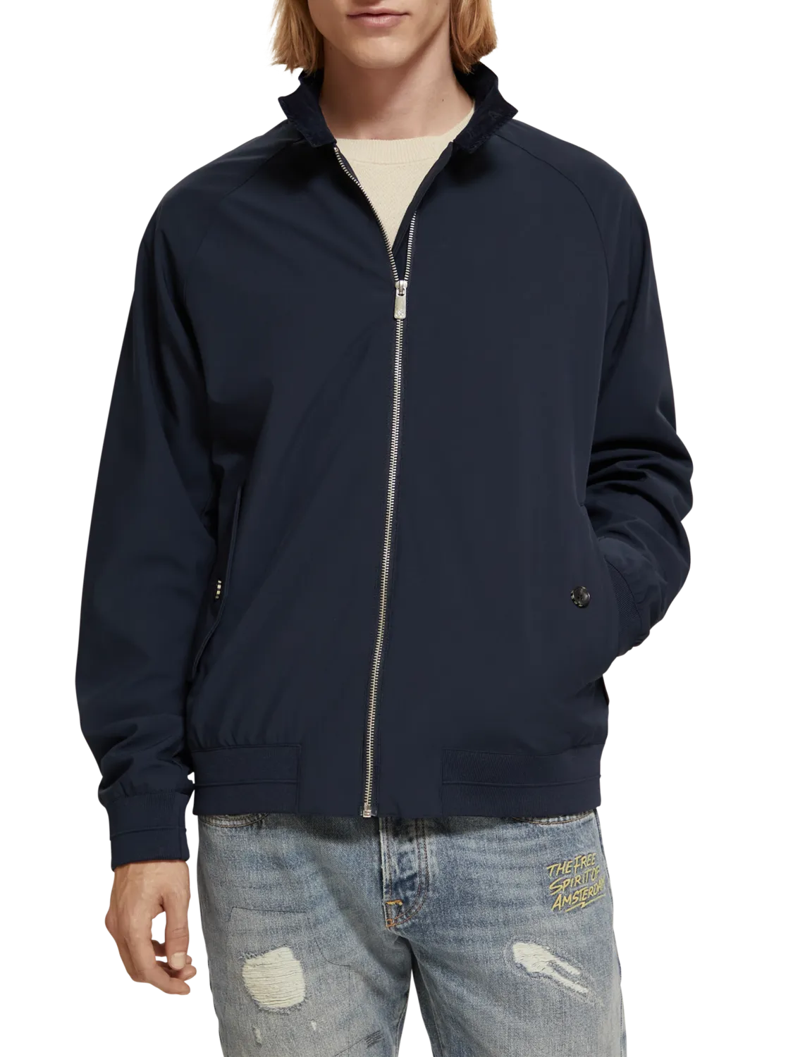 Scotch & Soda - Harrington Classic Soft Shell Jacket - Night