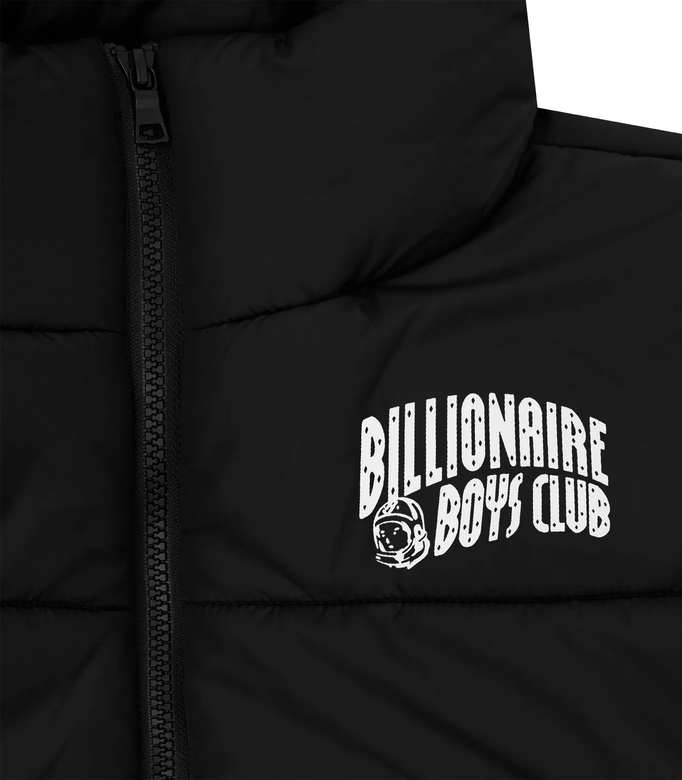 SMALL ARCH LOGO PUFFER JACKET - BLACK