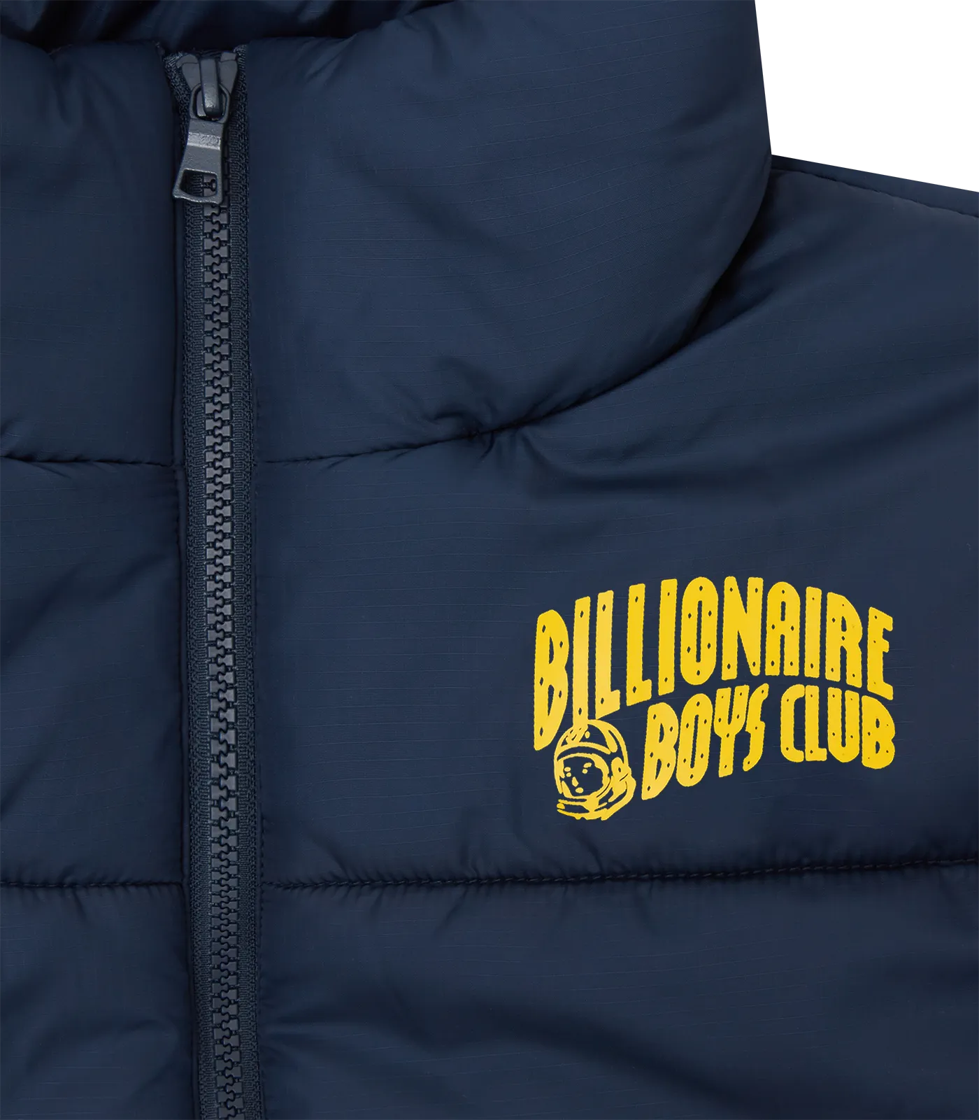 SMALL ARCH LOGO PUFFER JACKET - NAVY