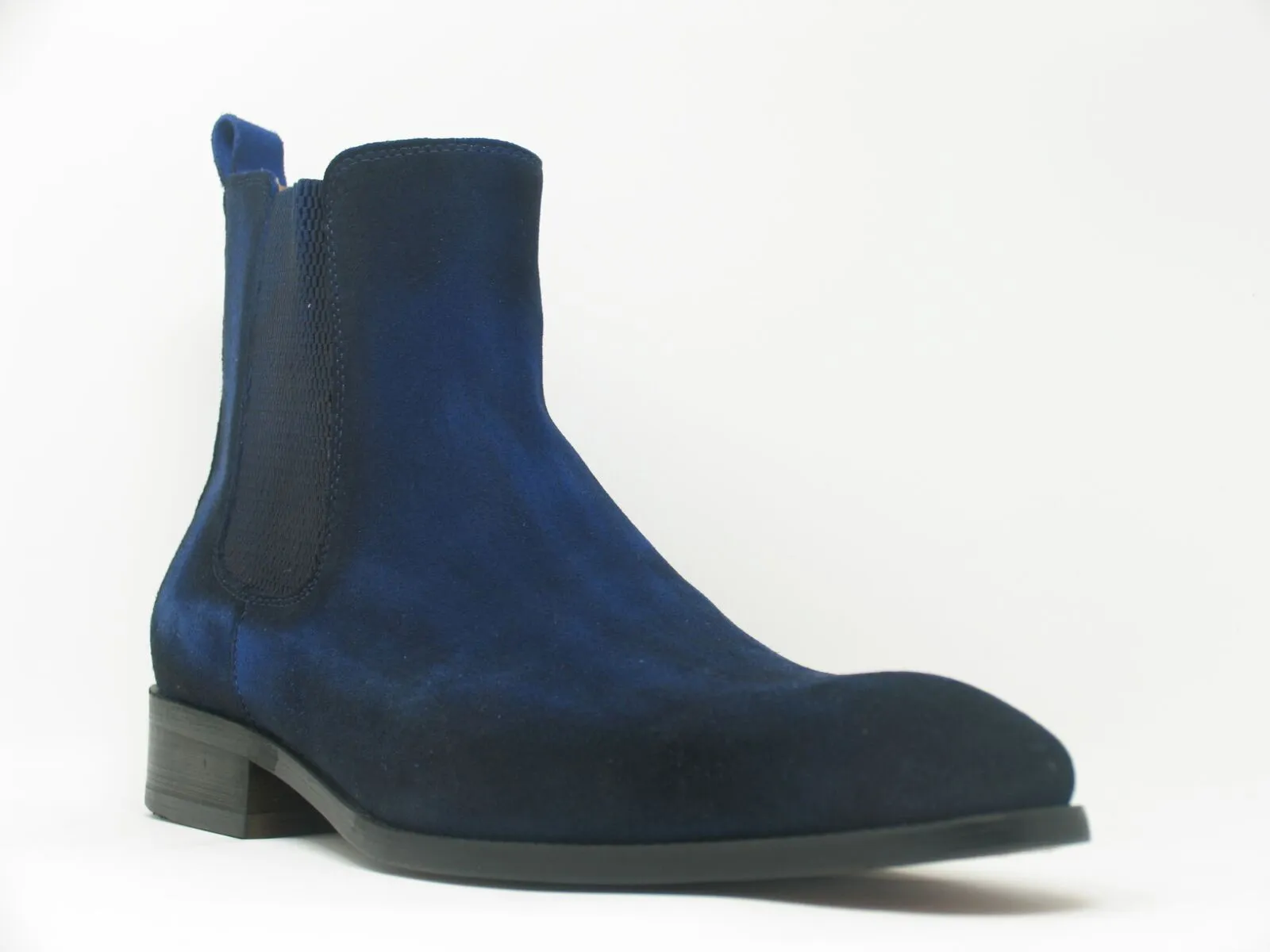 Suede Slip-On Boot Blue