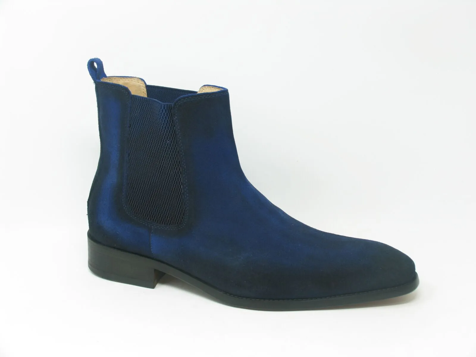 Suede Slip-On Boot Blue